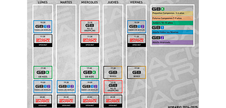 HORARIO CURSO 24/25