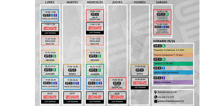 Horarios (Castellano)